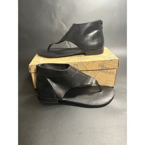 Free People NIB Uma Thong Boho‎ Sandal in Black Size 9.5 MSRP $128